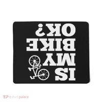 Funny Upside Down Is My Bike Ok Bicycle Sarcastic New Gift Mousepad thumb 0