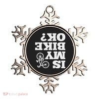 Funny Upside Down Is My Bike Ok Bicycle Sarcastic New Gift Ornament thumb 0