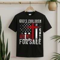 Gods Children Are Not For Sale Funny Political  T-Shirt thumb 2