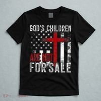 Gods Children Are Not For Sale Funny Political  T-Shirt thumb 5