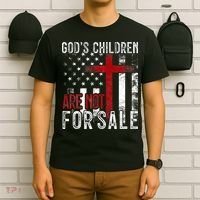 Gods Children Are Not For Sale Funny Political  T-Shirt thumb 6