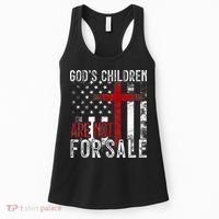 Gods Children Are Not For Sale Funny Political  Women's Tank Top thumb 0