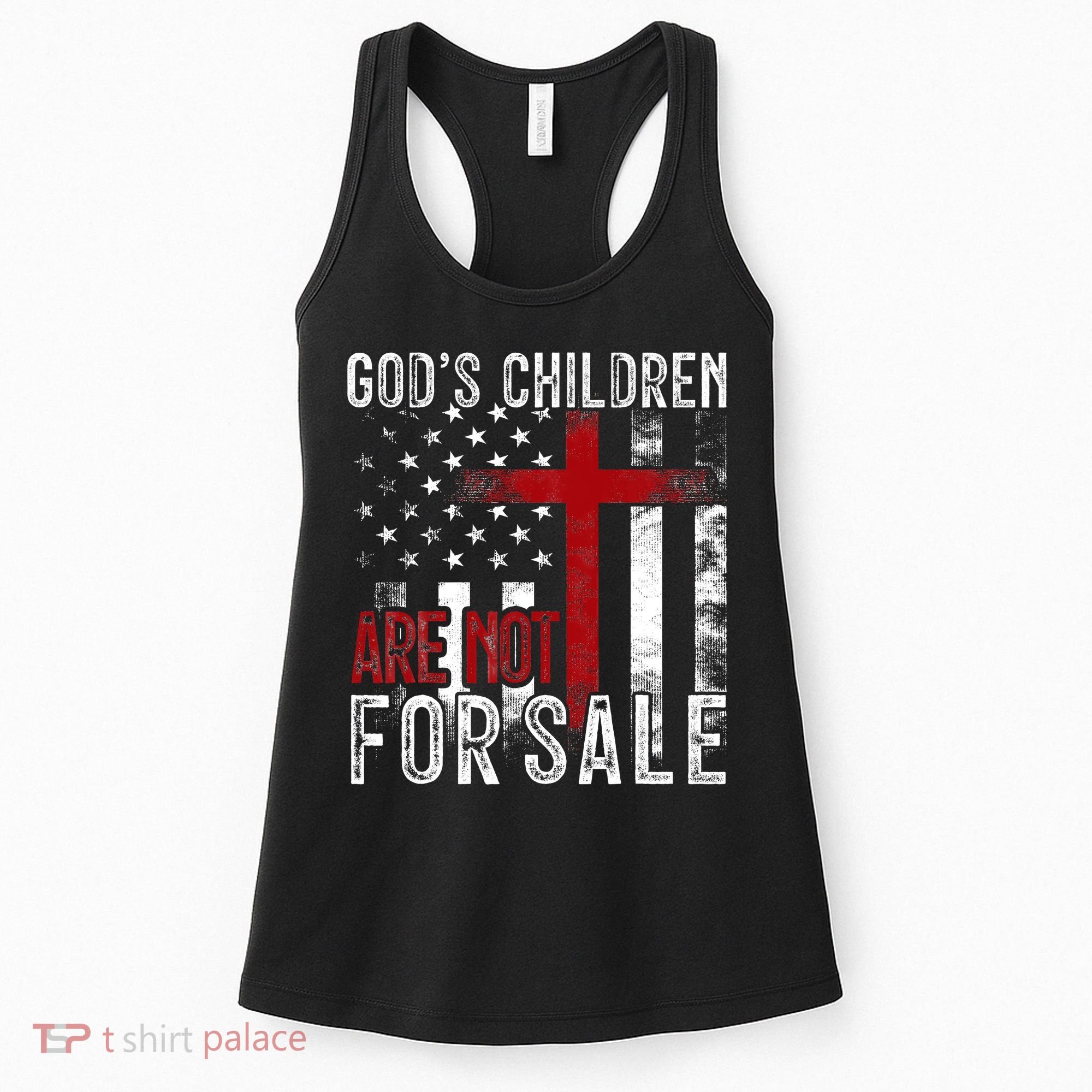 Gods Children Are Not For Sale Funny Political  Women's Tank Top
