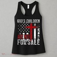 Gods Children Are Not For Sale Funny Political  Women's Tank Top thumb 3