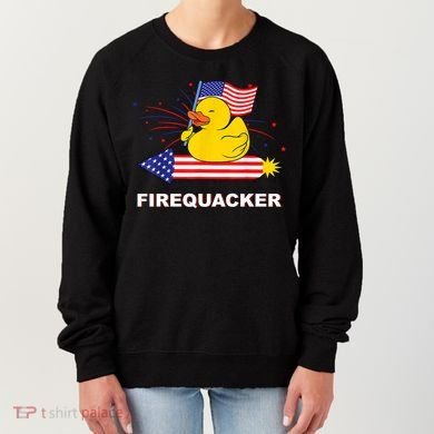 Firequacker Usa Duck Firework 4th Of July Women's Sweatshirt