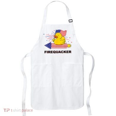 Firequacker Usa Duck Firework 4th Of July Apron