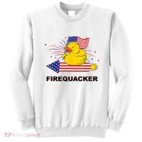 Firequacker Usa Duck Firework 4th Of July Sweatshirt thumb 0