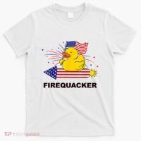 Firequacker Usa Duck Firework 4th Of July T-Shirt thumb 0