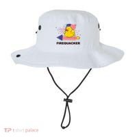 Firequacker Usa Duck Firework 4th Of July Bucket Hat thumb 0