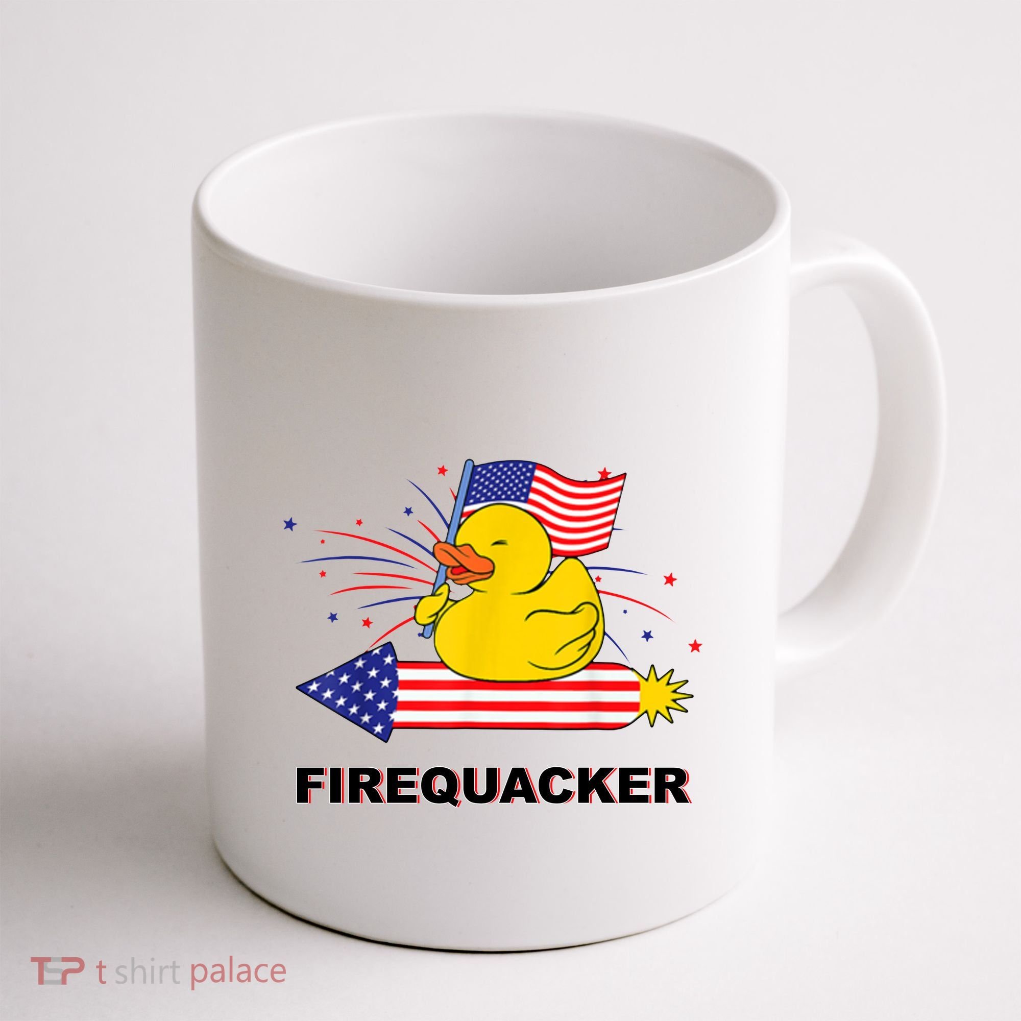 Firequacker Usa Duck Firework 4th Of July Coffee Mug