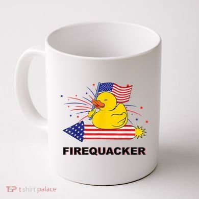 Firequacker Usa Duck Firework 4th Of July Coffee Mug