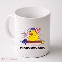 Firequacker Usa Duck Firework 4th Of July Coffee Mug thumb 0