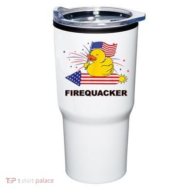 Firequacker Usa Duck Firework 4th Of July Tumbler