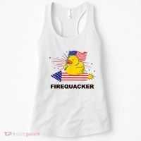 Firequacker Usa Duck Firework 4th Of July Women's Tank Top thumb 0