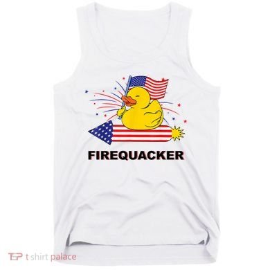 Firequacker Usa Duck Firework 4th Of July Tank Top