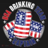 Funny USA Drinking Team Captain American Beer Cans Backpack thumb 2