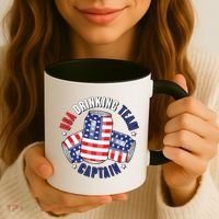 Funny USA Drinking Team Captain American Beer Cans Coffee Mug thumb 3