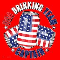 Funny USA Drinking Team Captain American Beer Cans Kids T-Shirt thumb 4