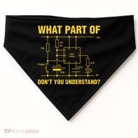 Funny Understand Electrical Electric Electrician Engineer USA-Made Doggie Bandana thumb 0