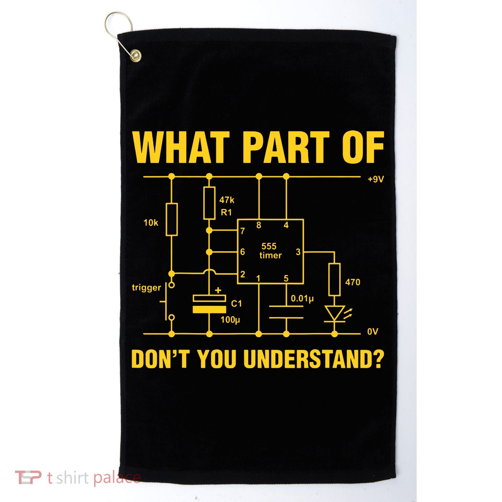 Funny Understand Electrical Electric Electrician Engineer Golf Towel
