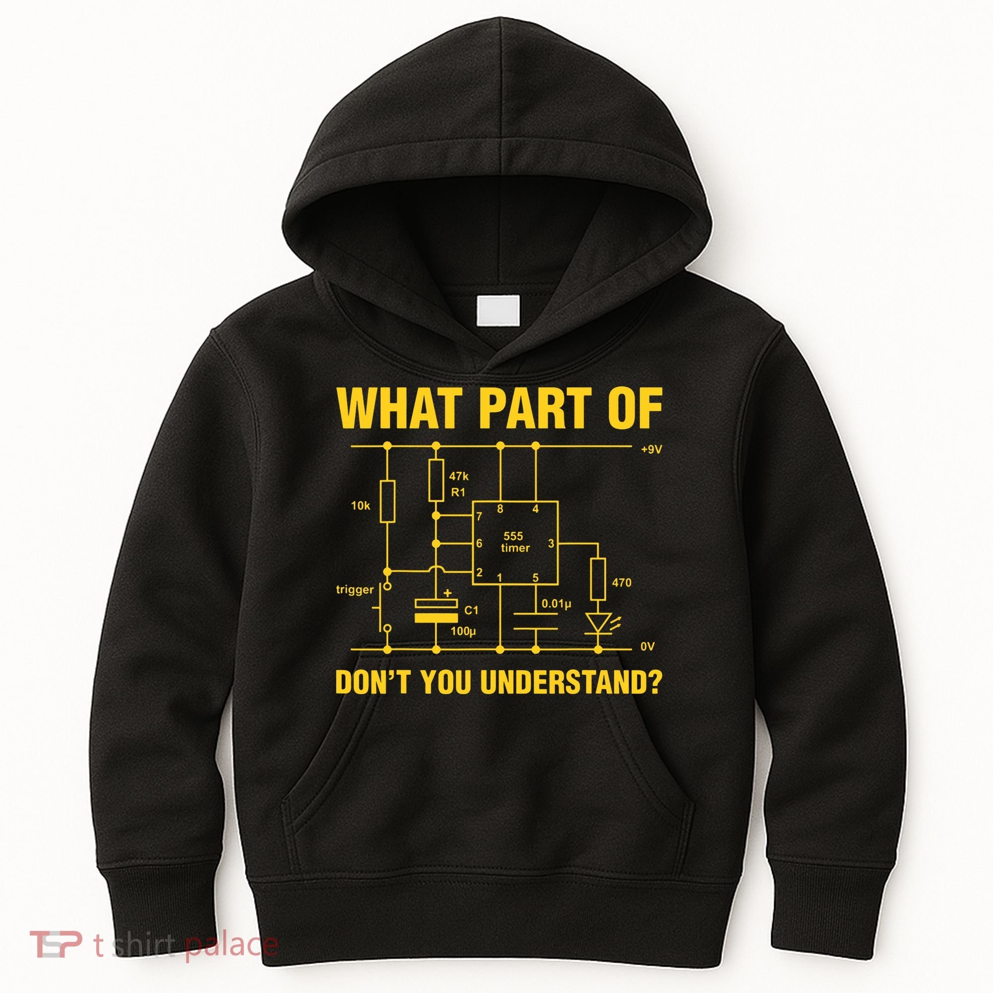 Funny Understand Electrical Electric Electrician Engineer Kids Hoodie