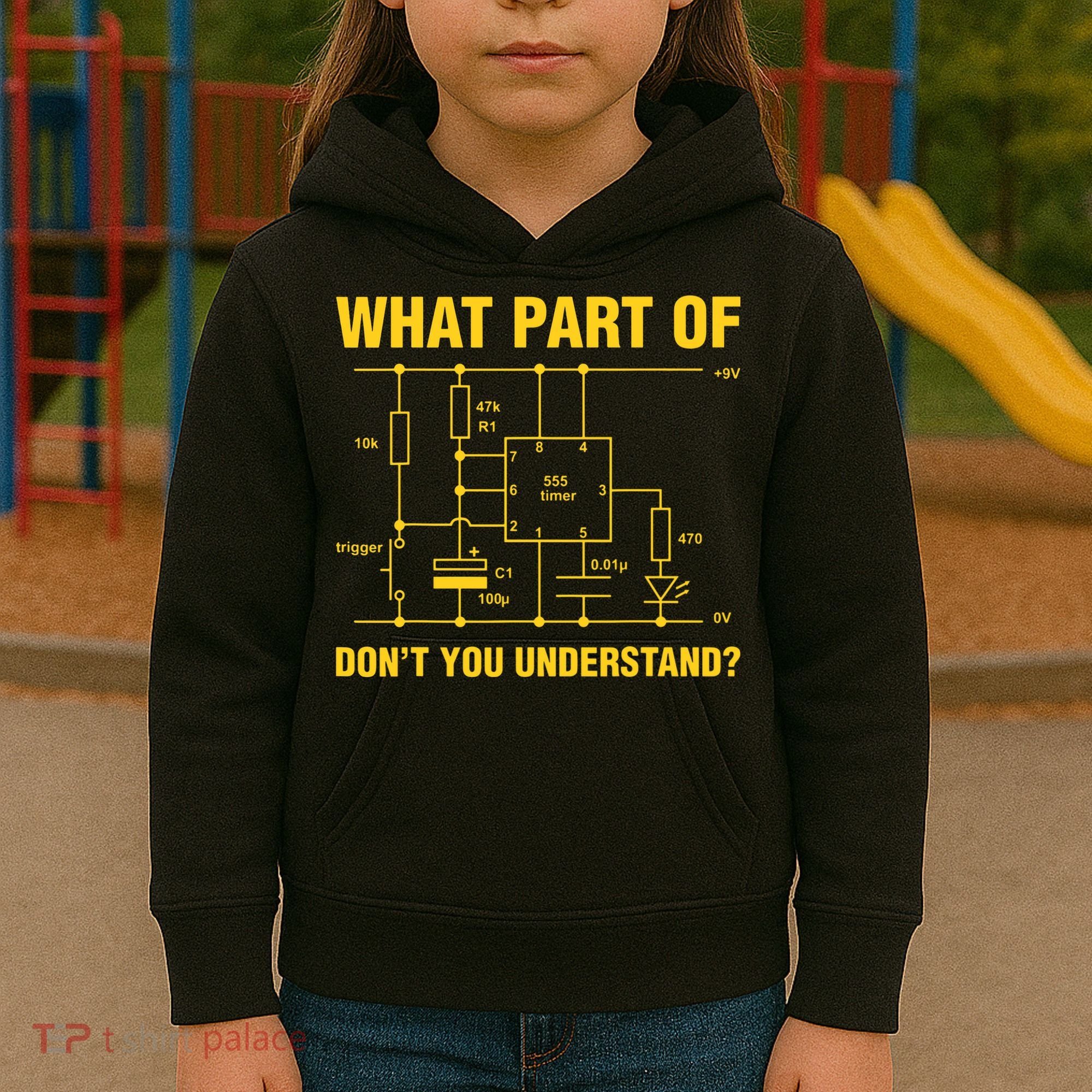 Funny Understand Electrical Electric Electrician Engineer Kids Hoodie