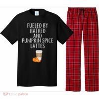Fueled By Hatred And Pumpkin Spice Lattes Pajama Set thumb 0