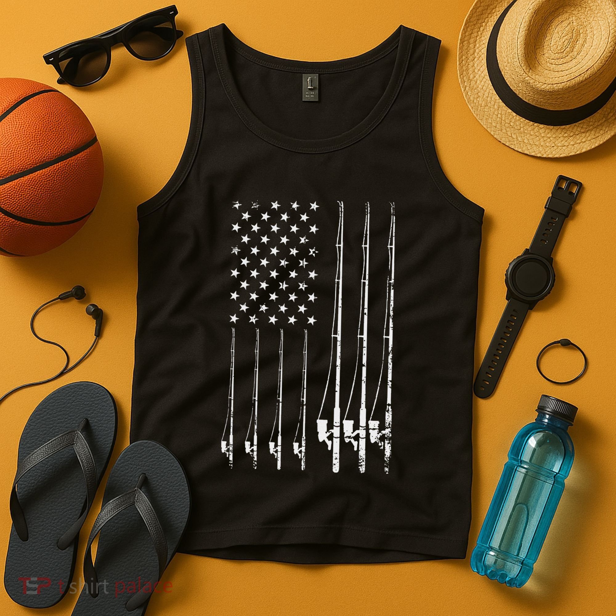 Fishing Usa Tank Top