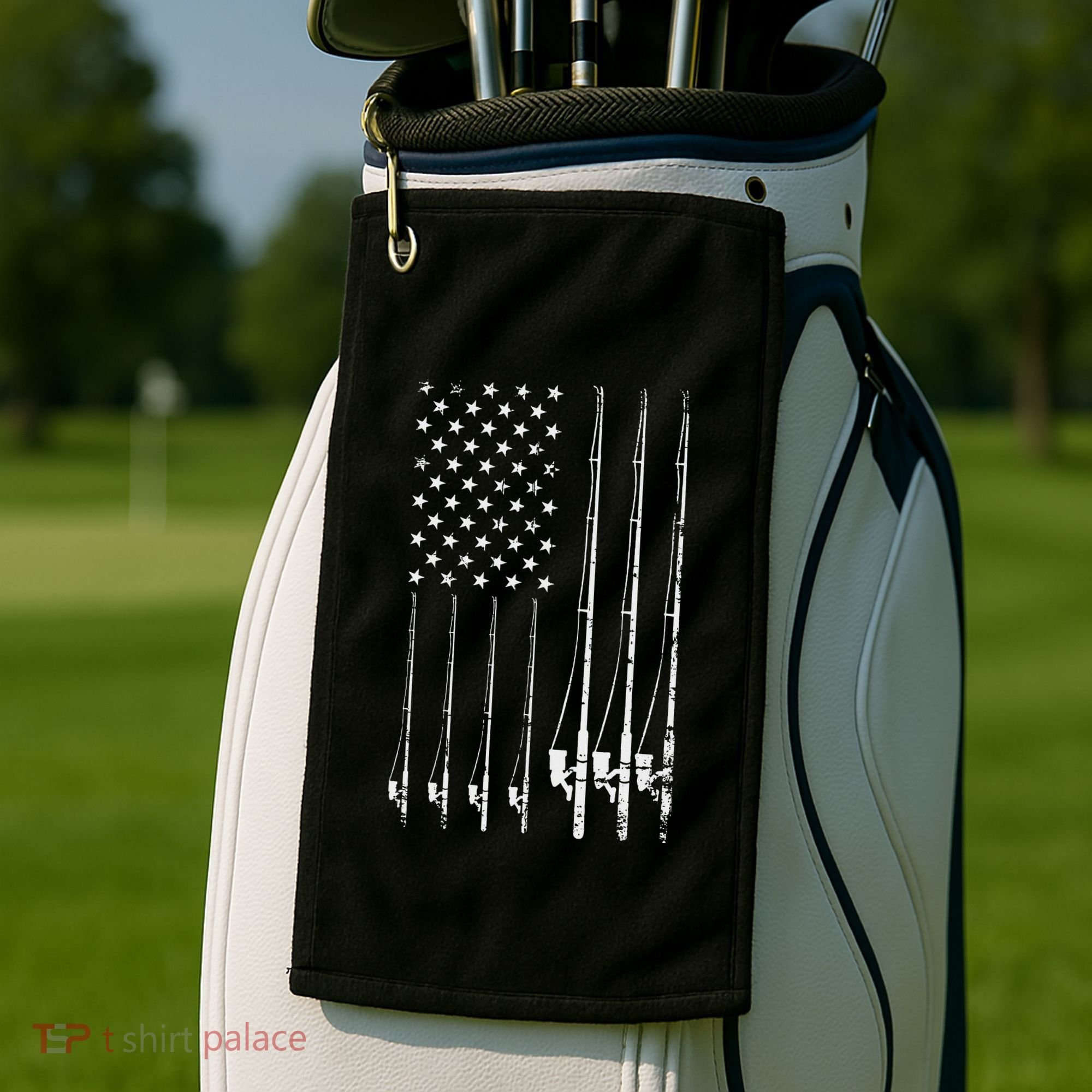 Fishing Usa Golf Towel