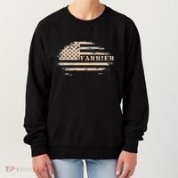 Farrier Usa Flag Patriotic American Farrier Women's Sweatshirt thumb 0
