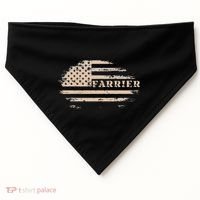 Farrier Usa Flag Patriotic American Farrier USA-Made Doggie Bandana thumb 0