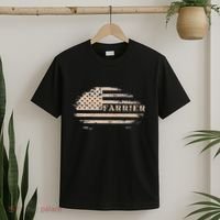 Farrier Usa Flag Patriotic American Farrier T-Shirt thumb 2