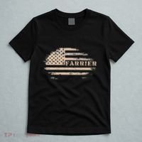 Farrier Usa Flag Patriotic American Farrier T-Shirt thumb 5