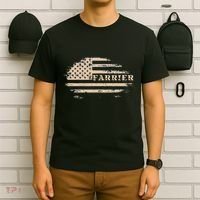 Farrier Usa Flag Patriotic American Farrier T-Shirt thumb 6