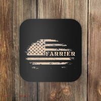 Farrier Usa Flag Patriotic American Farrier Coaster thumb 0