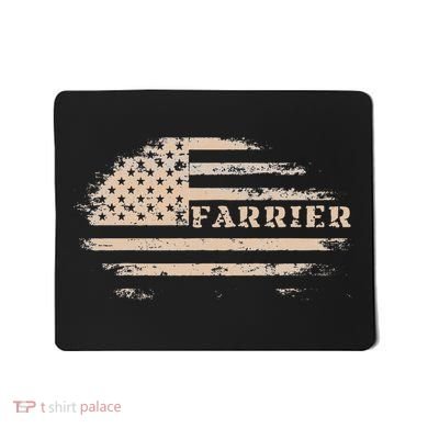 Farrier Usa Flag Patriotic American Farrier Mousepad