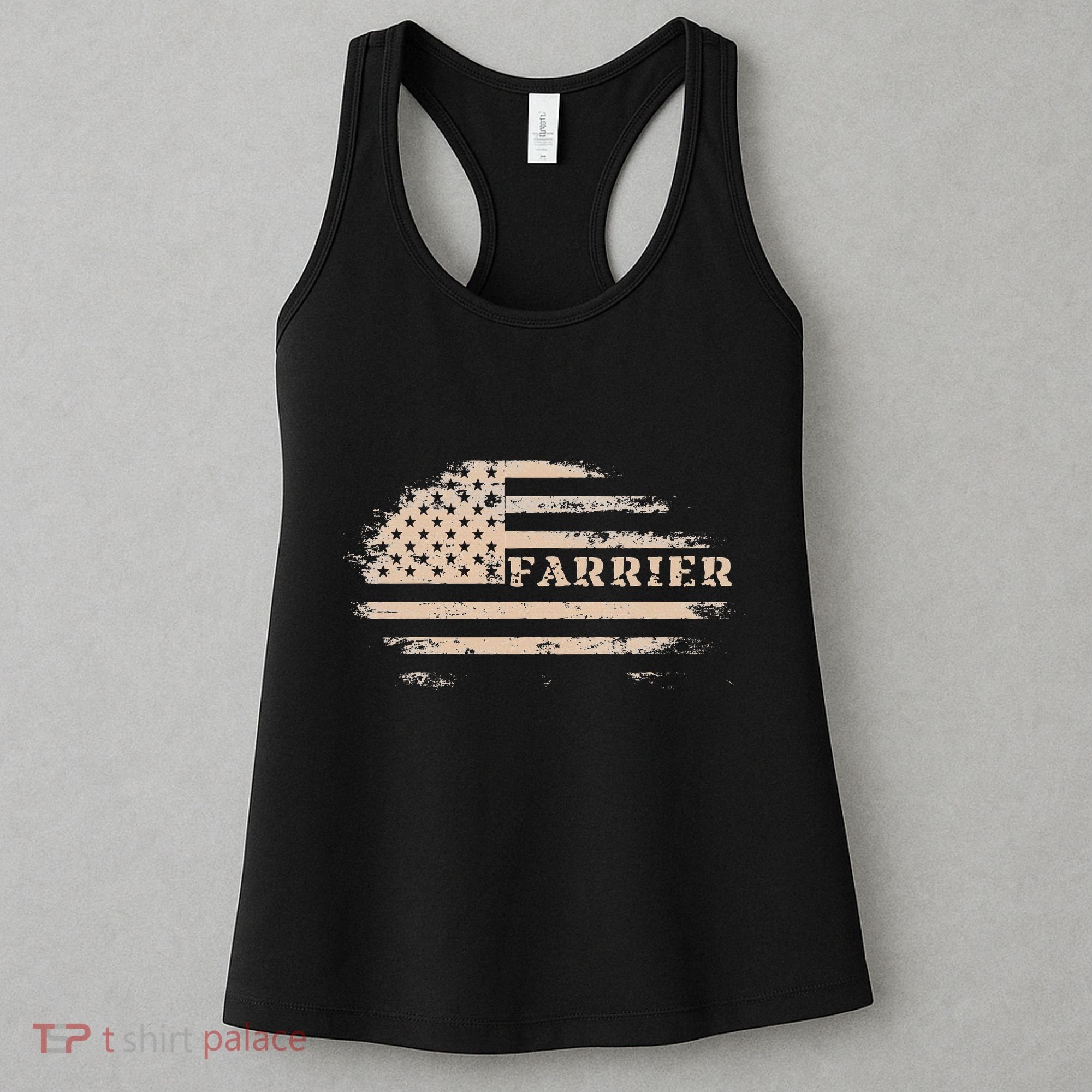 Farrier Usa Flag Patriotic American Farrier Women's Tank Top