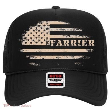 Farrier Usa Flag Patriotic American Farrier Hat