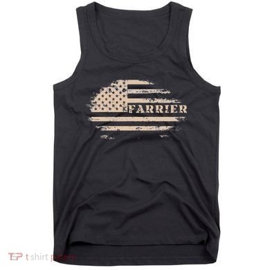 Farrier Usa Flag Patriotic American Farrier Tank Top