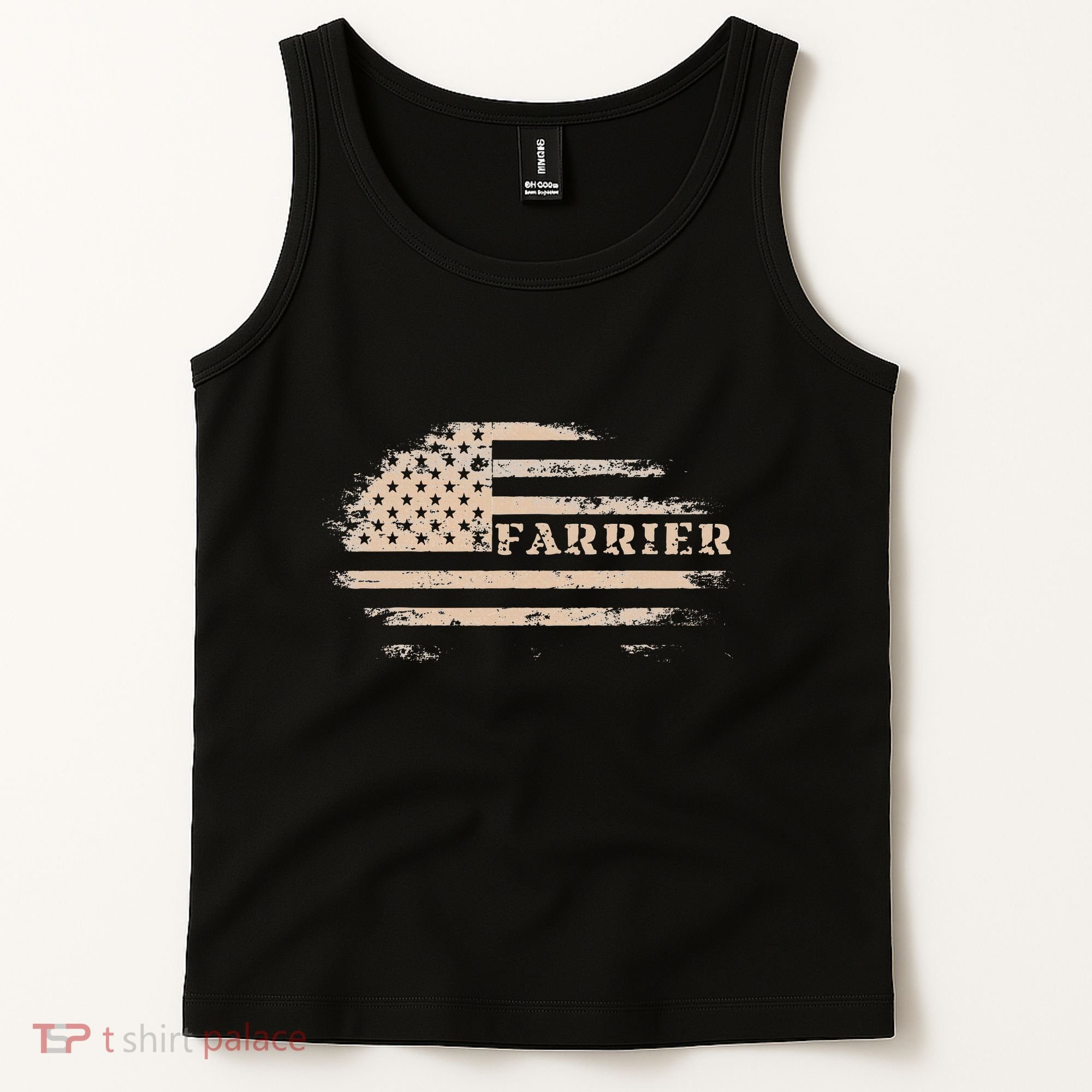 Farrier Usa Flag Patriotic American Farrier Tank Top