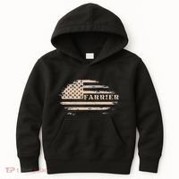 Farrier Usa Flag Patriotic American Farrier Kids Hoodie thumb 0