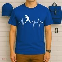 Funny Ultimate Frisbee Player Heartbeat Heart Pulse Rate Ekg Funny Gift T-Shirt thumb 6