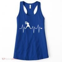 Funny Ultimate Frisbee Player Heartbeat Heart Pulse Rate Ekg Funny Gift Women's Tank Top thumb 0