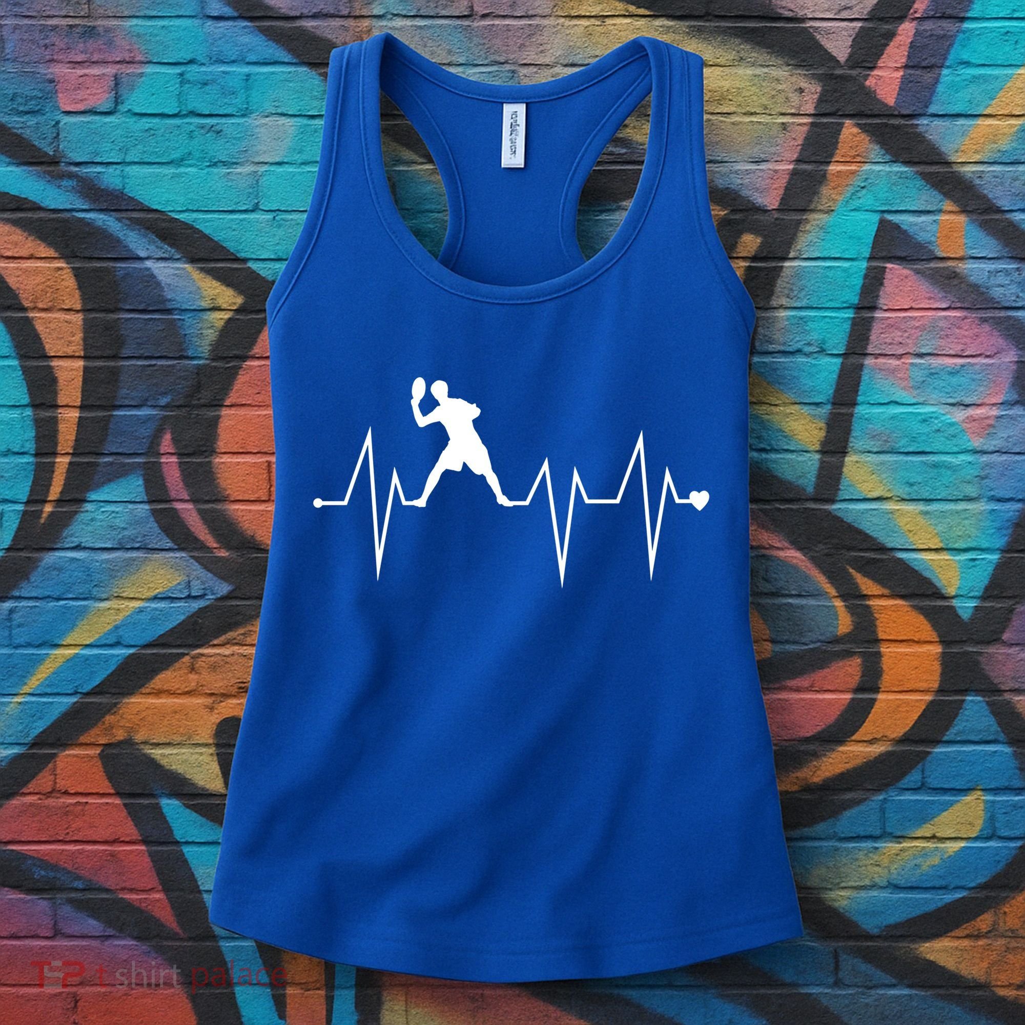 Funny Ultimate Frisbee Player Heartbeat Heart Pulse Rate Ekg Funny Gift Women's Tank Top