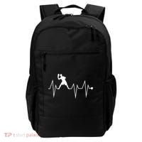 Funny Ultimate Frisbee Player Heartbeat Heart Pulse Rate Ekg Gift Backpack thumb 0