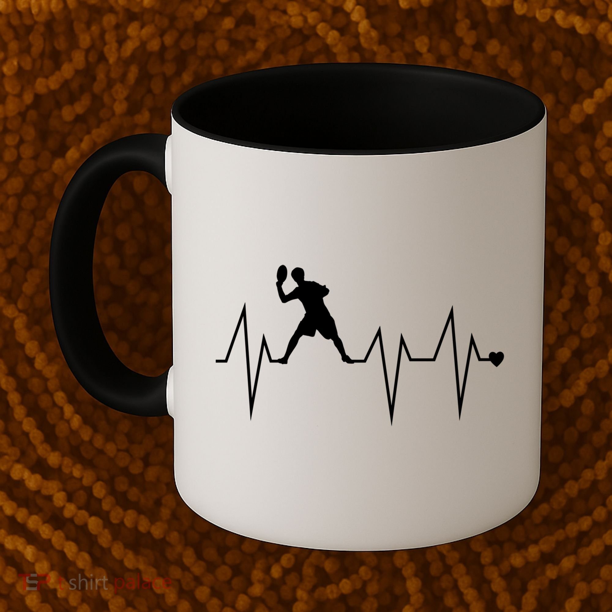 Funny Ultimate Frisbee Player Heartbeat Heart Pulse Rate Ekg Gift Coffee Mug