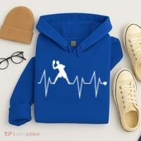 Funny Ultimate Frisbee Player Heartbeat Heart Pulse Rate Ekg Gift Hoodie thumb 4
