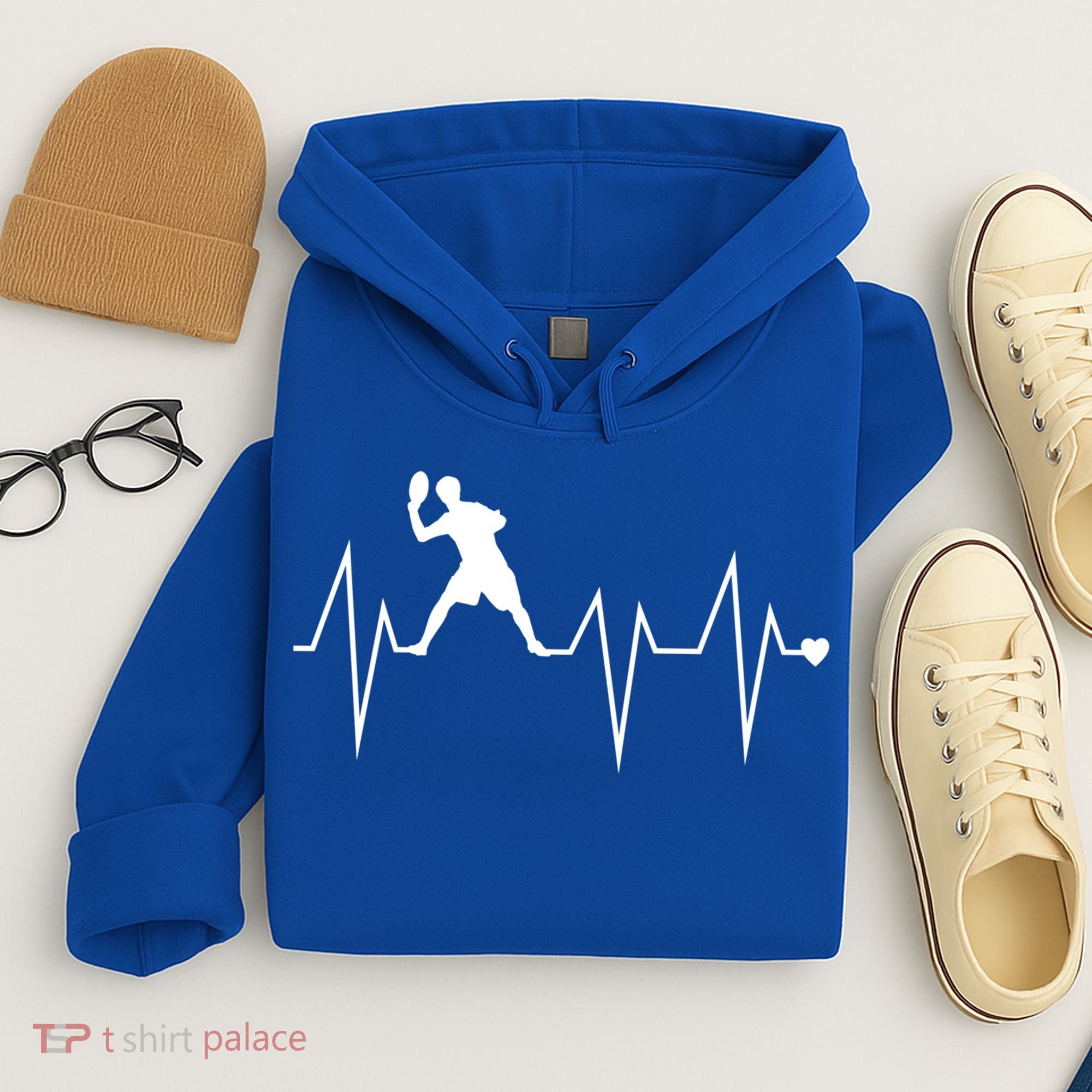 Funny Ultimate Frisbee Player Heartbeat Heart Pulse Rate Ekg Gift Hoodie