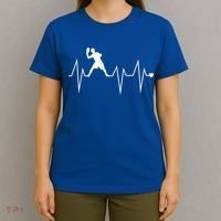 Funny Ultimate Frisbee Player Heartbeat Heart Pulse Rate Ekg Gift T-Shirt thumb 4