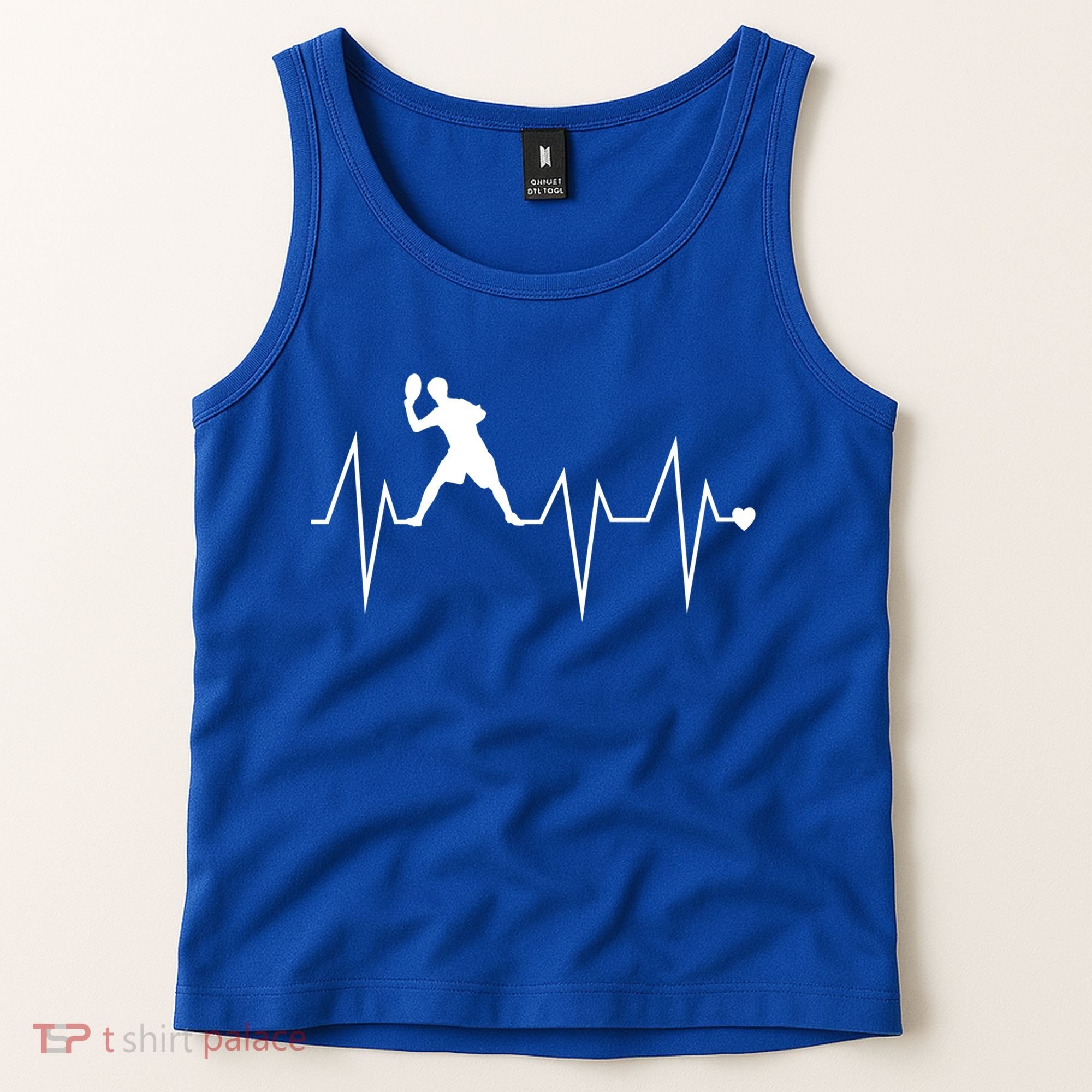 Funny Ultimate Frisbee Player Heartbeat Heart Pulse Rate Ekg Gift Tank Top